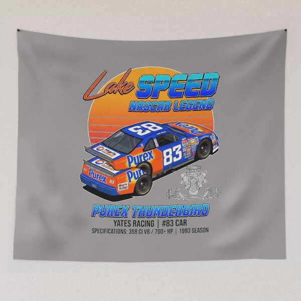 Item preview, Lake Speed 83 Purex Thunderbird Retro Race Car Tee-43 designed and sold by WiebkeKruses.