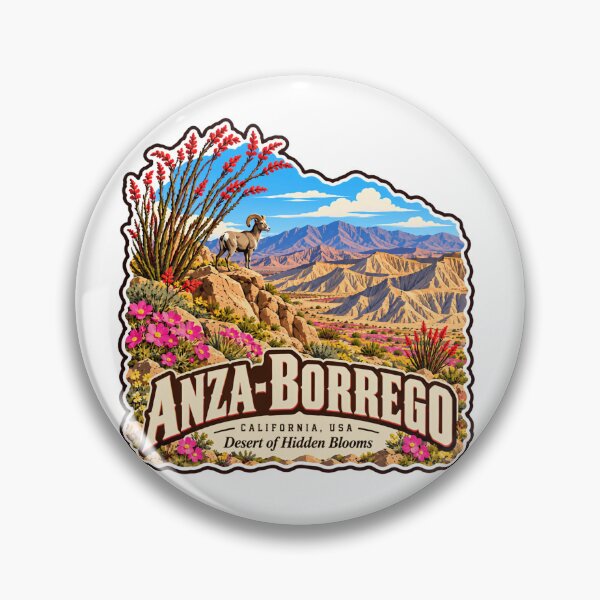 Item preview, Anza-Borrego California Usa Desert Of Hidden Blooms State Park Travel Souvenir designed and sold by Simsimah26Parks.