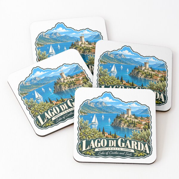 Item preview, Lago Di Garda Italia Lake Of Castles And Sails Italian Travel Souvenir designed and sold by JonesFlora2025.
