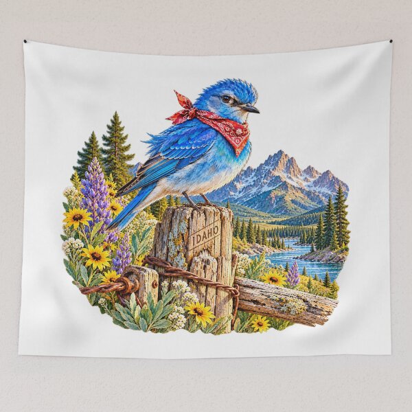 Item preview, Idaho Mountain Bluebird With Sass designed and sold by Whimspired By Paxx.