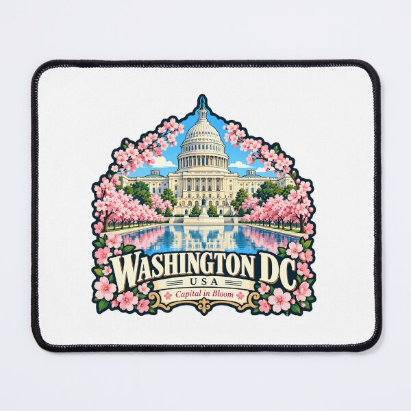 Item preview, Washington DC USA Capital In Bloom Cherry Blossom Travel Tourist Souvenir designed and sold by Simsimah26Parks.