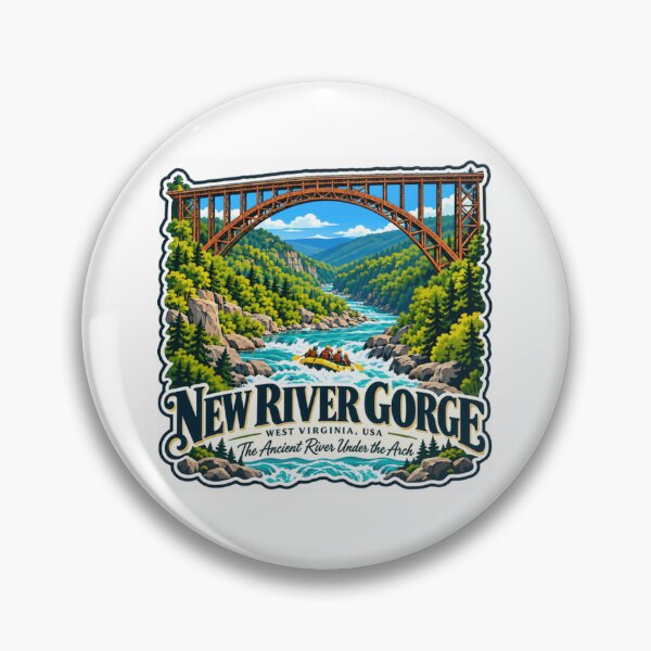 Item preview, New River Gorge West Virginia USA Whitewater Rafting National Park designed and sold by JonesFlora2025.