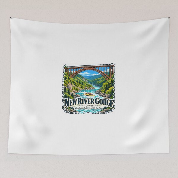 Item preview, New River Gorge West Virginia USA Whitewater Rafting National Park designed and sold by JonesFlora2025.