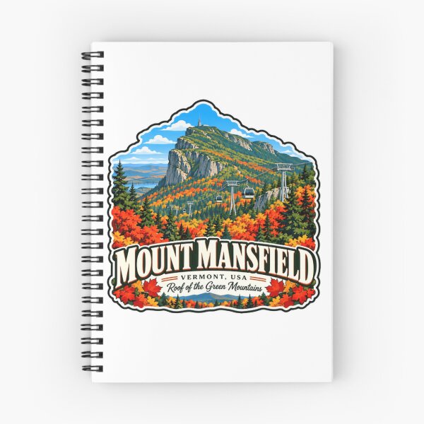Item preview, Mount Mansfield Vermont USA Roof Of The Green Mountains Travel Souvenir designed and sold by NightGlyph.