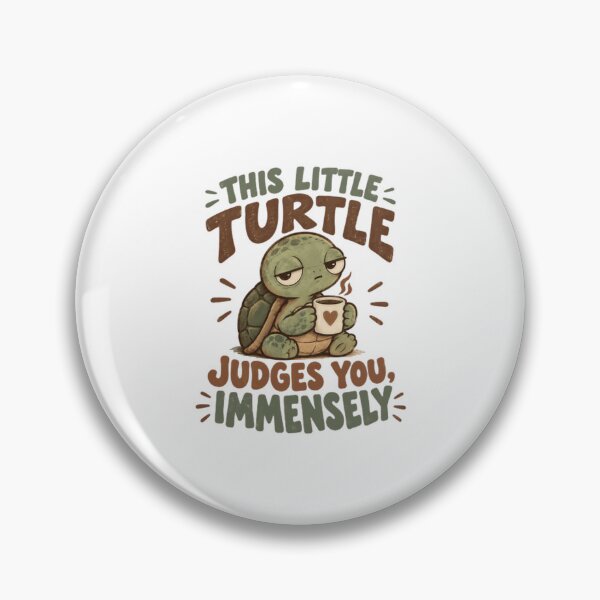 Item preview, This Little Turtle Judges You, Immensely Turtle Coffee Animal Lover Grumpy Humor designed and sold by HumansStuck12.