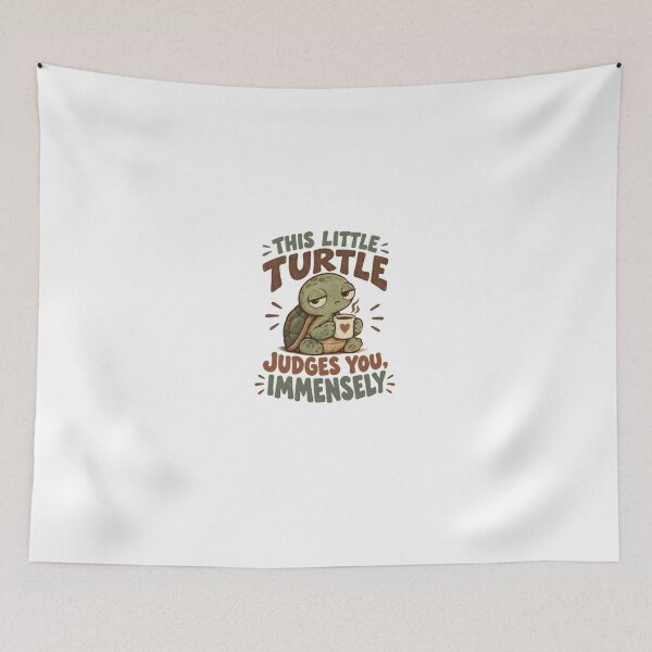 Item preview, This Little Turtle Judges You, Immensely Turtle Coffee Animal Lover Grumpy Humor designed and sold by HumansStuck12.