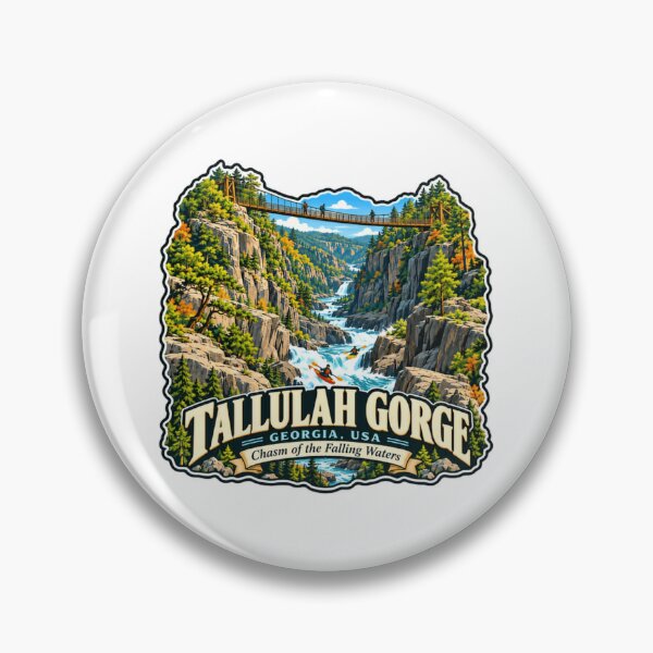 Item preview, Tallulah Gorge Georgia, USA Chasm Of The Falling Waters Hiking Kayaking Nature Lover Travel Souvenir designed and sold by JonesFlora2025.