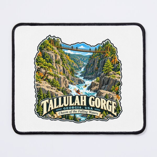 Item preview, Tallulah Gorge Georgia, USA Chasm Of The Falling Waters Hiking Kayaking Nature Lover Travel Souvenir designed and sold by JonesFlora2025.