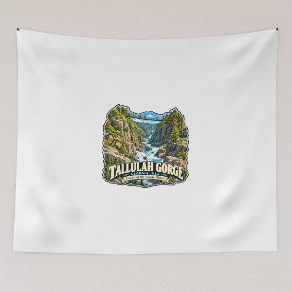 Item preview, Tallulah Gorge Georgia, USA Chasm Of The Falling Waters Hiking Kayaking Nature Lover Travel Souvenir designed and sold by JonesFlora2025.