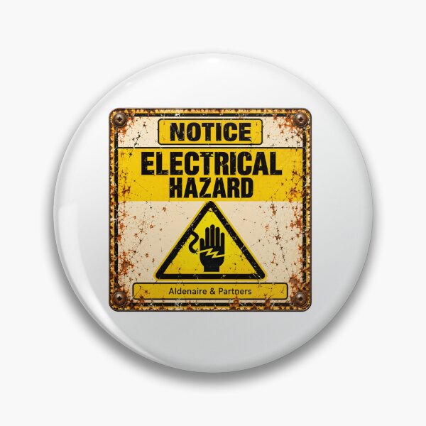 Item preview, Notice Electrical Hazard Electrician Safety Engineer Warning designed and sold by SkeletonsDanger.