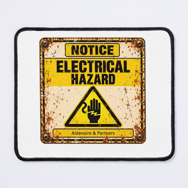 Item preview, Notice Electrical Hazard Electrician Safety Engineer Warning designed and sold by SkeletonsDanger.