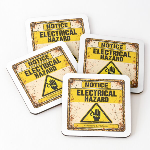 Item preview, Notice Electrical Hazard Electrician Safety Engineer Warning designed and sold by SkeletonsDanger.