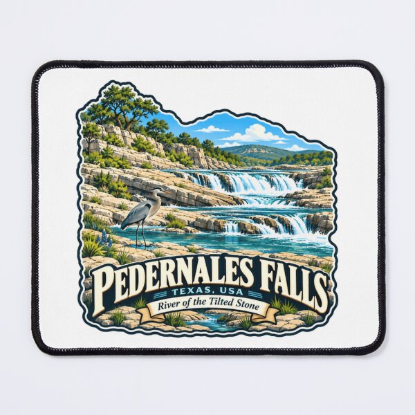Item preview, Pedernales Falls Texas USA River Of The Tilted Stone State Park Nature Travel designed and sold by NightGlyph.