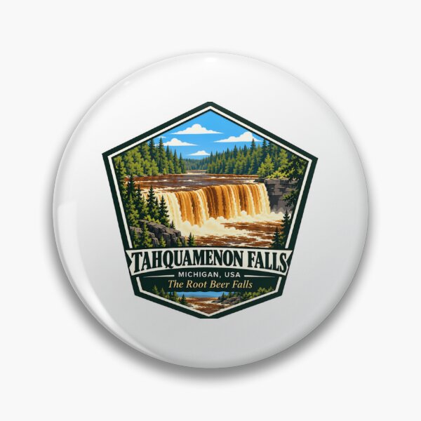 Item preview, Tahquamenon Falls Michigan USA The Root Beer Falls Michigan Travel Destination Waterfall Explorer designed and sold by JonesFlora2025.