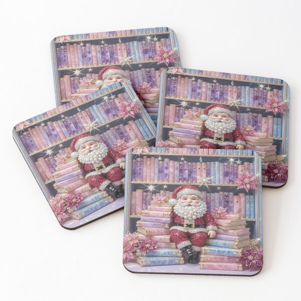 Item preview, Christmas Jewel Bookstore with Pearl Santa designed and sold by BriSher.
