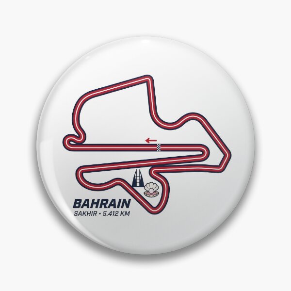 Item preview, Bahrain Circuit Sticker - Sakhir International Circuit Racing Track Map Decal designed and sold by Bobby Hart Creative.