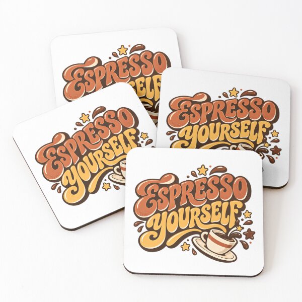 Item preview, Espresso Yourself Coffee Pun Caffeine Lover Barista Gift designed and sold by HumansStuck12.