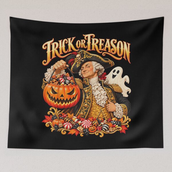 Item preview, Trick Or Treason George Washington Patriotic Halloween designed and sold by ocustdaleman.