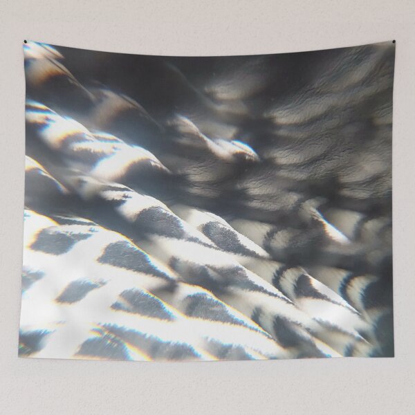 Item preview, Fabric River of Happy Flow: Cozy Micro-Texture and Prismatic Stream Abstract Art designed and sold by ElionSolis.