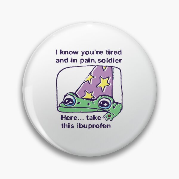 Item preview, Ibuprofen Wizard Frog designed and sold by PopcornpunkART.