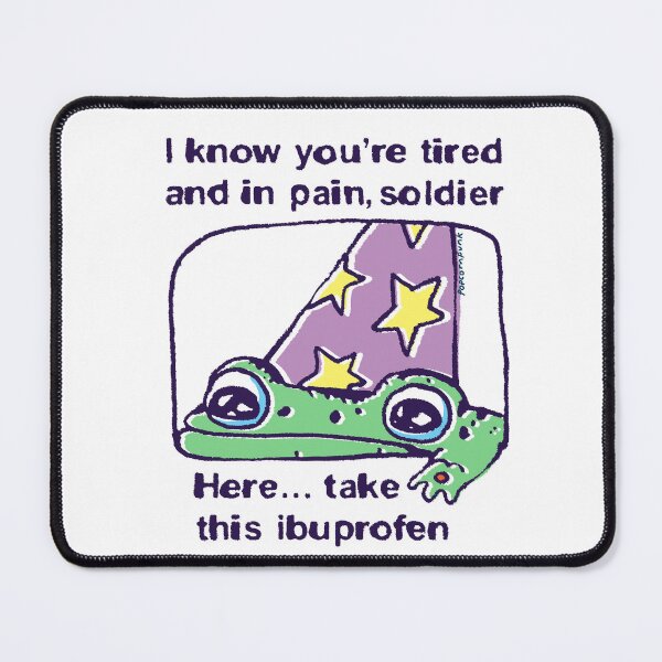 Item preview, Ibuprofen Wizard Frog designed and sold by PopcornpunkART.
