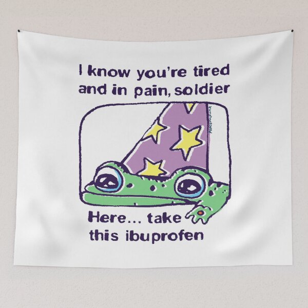 Item preview, Ibuprofen Wizard Frog designed and sold by PopcornpunkART.