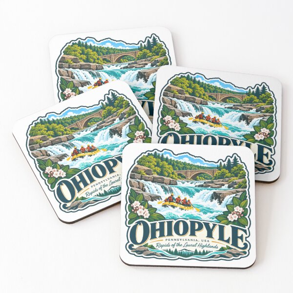 Item preview, Ohiopyle Pennsylvania USA Rapids Of The Laurel Highlands Whitewater Rafting Adventure designed and sold by NightGlyph.