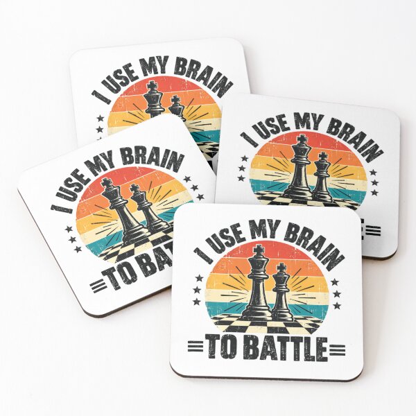 Item preview, I Use My Brain To Battle Chess Player Strategy Game designed and sold by SkeletonsDanger.