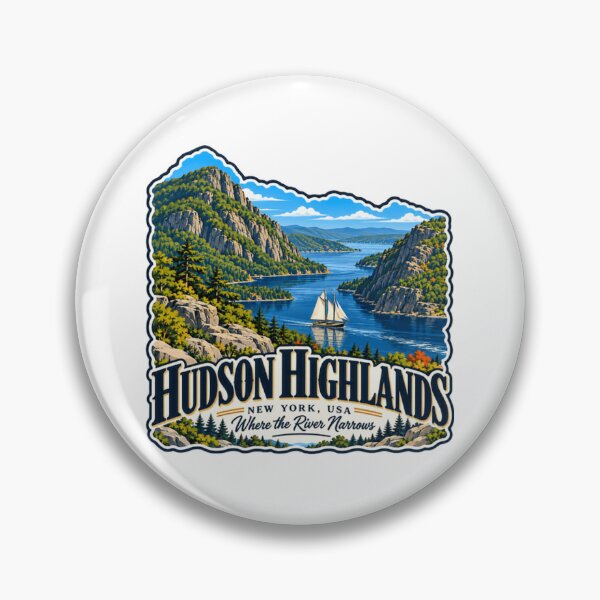 Item preview, Hudson Highlands New York USA Where The River Narrows Travel Tourism Landmark designed and sold by JonesFlora2025.