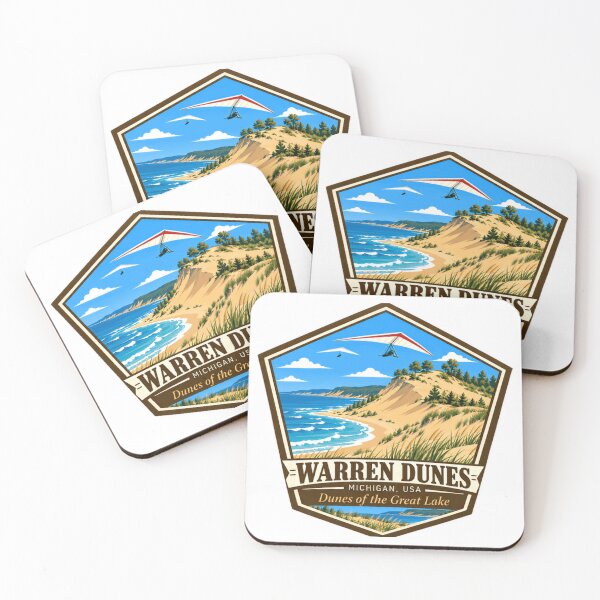 Item preview, Warren Dunes Michigan USA Dunes Of The Great Lake State Park Travel Souvenir designed and sold by NightGlyph.