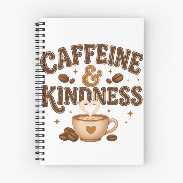 Item preview, Caffeine & Kindness Coffee Lover Kind Person designed and sold by HumansStuck12.