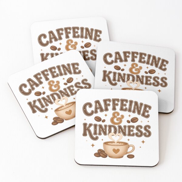 Item preview, Caffeine & Kindness Coffee Lover Kind Person designed and sold by HumansStuck12.