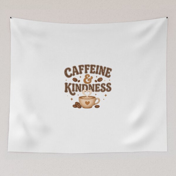 Item preview, Caffeine & Kindness Coffee Lover Kind Person designed and sold by HumansStuck12.