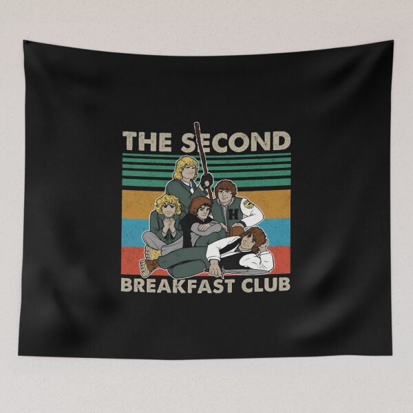 Item preview, The Second Breakfast Club Vintage Retro Parody designed and sold by Kabege-Arts.
