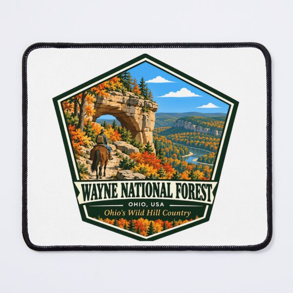 Item preview, Wayne National Forest Ohio USA Wild Hill Country Nature Travel Outdoors Hiking designed and sold by NightGlyph.