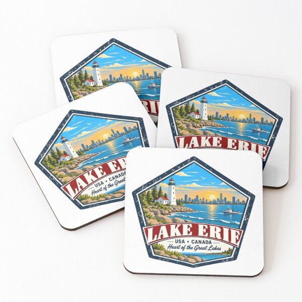 Item preview, Lake Erie USA Canada Heart Of The Great Lakes Travel Souvenir designed and sold by NeedForParks.