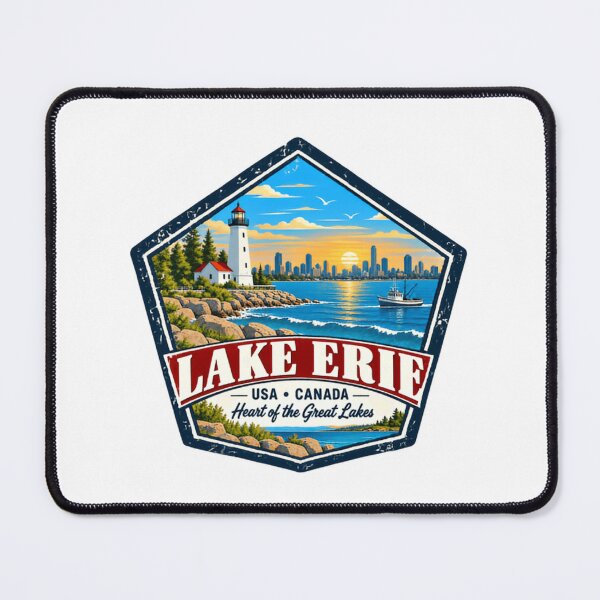 Item preview, Lake Erie USA Canada Heart Of The Great Lakes Travel Souvenir designed and sold by NeedForParks.