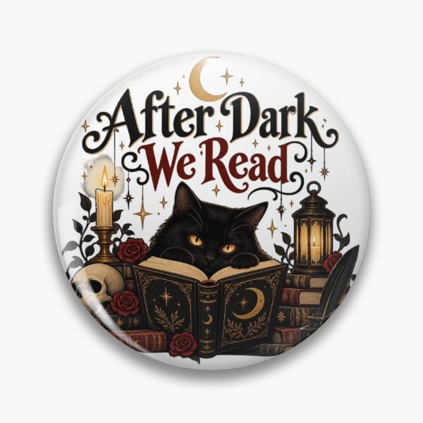 Item preview, After Dark We Read | Gothic Dark Academia Book Lover designed and sold by Sanika arts .