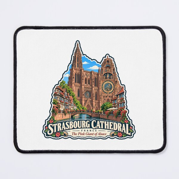 Item preview, Strasbourg Cathedral France The Pink Giant Of Alsace European Travel Landmark Souvenir designed and sold by Simsimah26Parks.