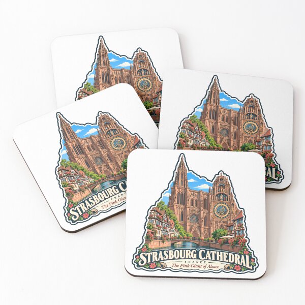 Item preview, Strasbourg Cathedral France The Pink Giant Of Alsace European Travel Landmark Souvenir designed and sold by Simsimah26Parks.