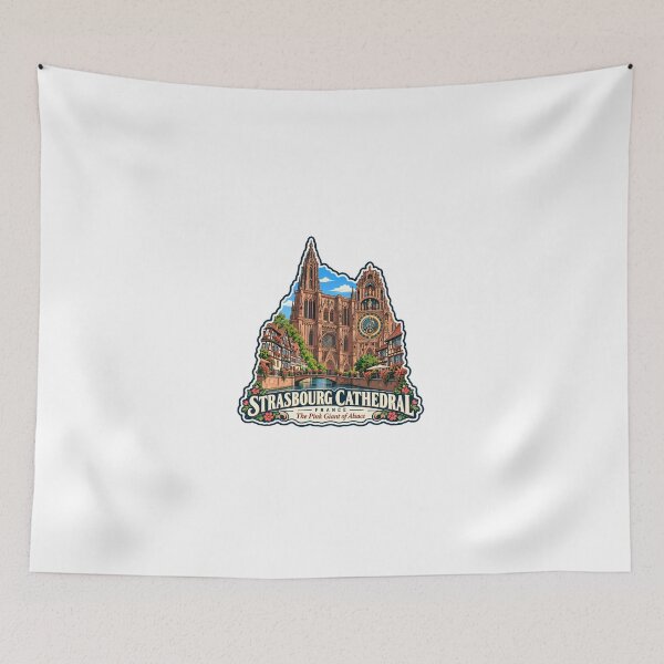 Item preview, Strasbourg Cathedral France The Pink Giant Of Alsace European Travel Landmark Souvenir designed and sold by Simsimah26Parks.