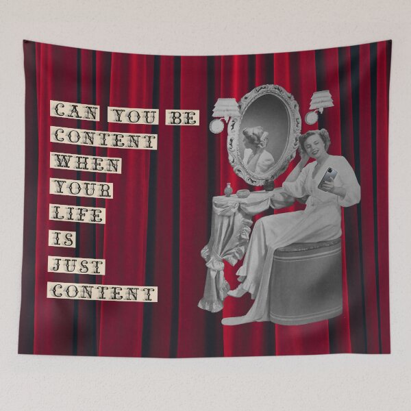 Item preview, Can You Be Content When Your Life Is Just Content designed and sold by Mischief and Musings.