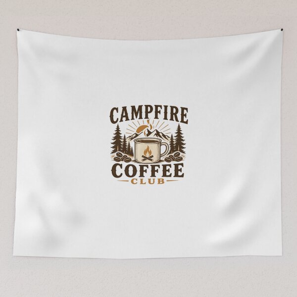 Item preview, Campfire Coffee Club Camping Outdoor Coffee Drinkers designed and sold by HumansStuck12.