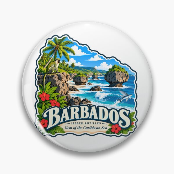 Item preview, Barbados Lesser Antilles Gem Of The Caribbean Sea Travel Island Vacation Tourist designed and sold by Simsimah26Parks.