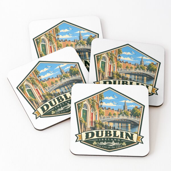 Item preview, Dublin Ireland Fair City On The Liffey Irish Heritage Travel designed and sold by JonesFlora2025.