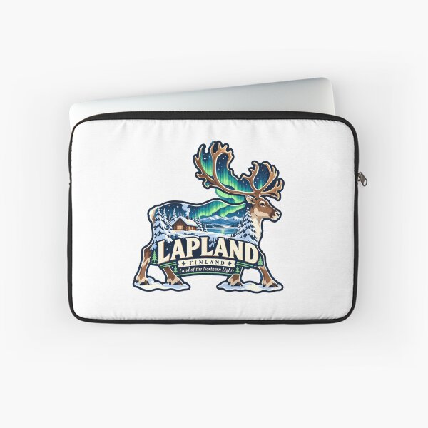 Item preview, Lapland Finland Land Of The Northern Lights Reindeer Travel Souvenir designed and sold by Simsimah26Parks.