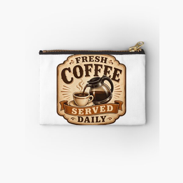 Item preview, Fresh Coffee Served Daily Coffee Lover Barista Coffee Shop designed and sold by HumansStuck12.