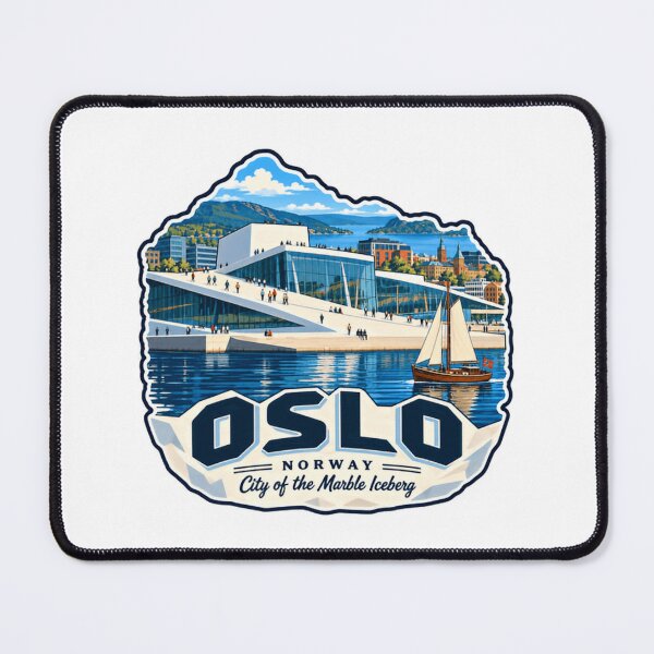 Item preview, Oslo Norway City Of The Marble Iceberg Travel Souvenir Tourist Landmark designed and sold by NeedForParks.