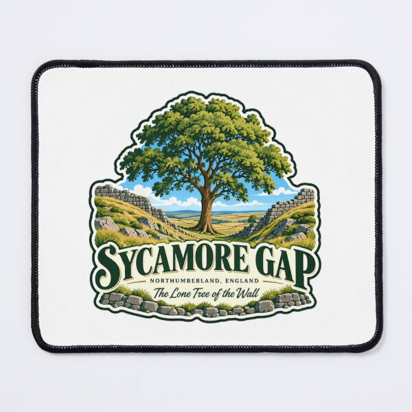 Item preview, Sycamore Gap Northumberland England The Lone Tree Of The Wall Hadrian's Wall Landmark Travel designed and sold by JonesFlora2025.