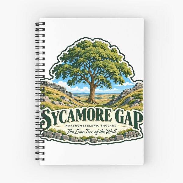 Item preview, Sycamore Gap Northumberland England The Lone Tree Of The Wall Hadrian's Wall Landmark Travel designed and sold by JonesFlora2025.